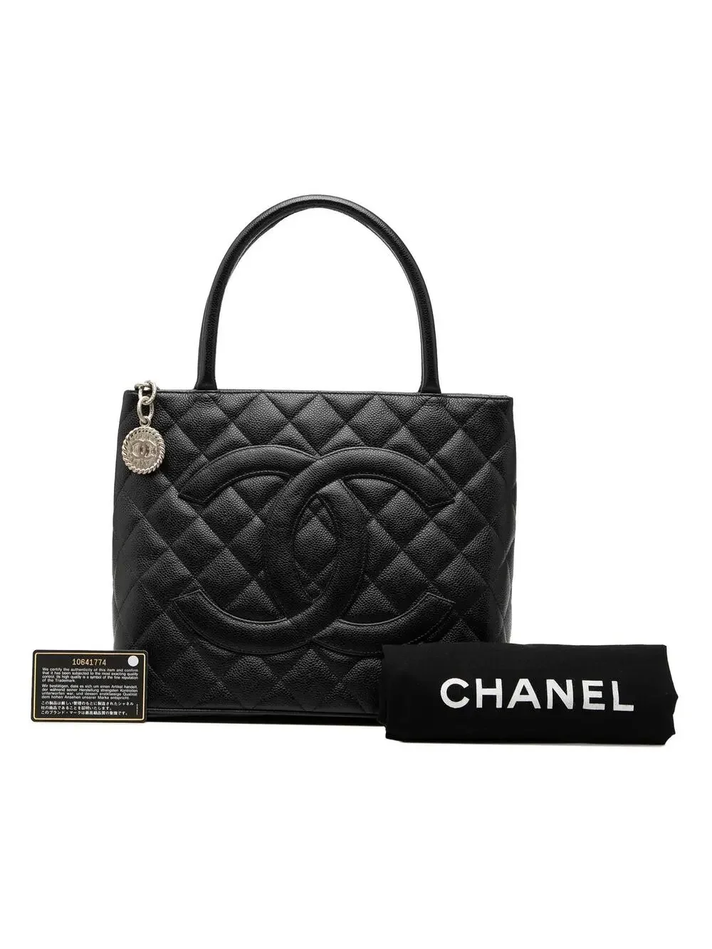 Chanel Caviar Medallion Tote Pre-Loved #290399C19B